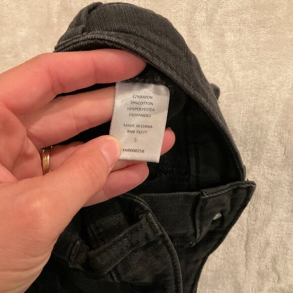 Love Fire Black Distressed Ripped Skinny Jeans Size 5 Juniors - Picture 6 of 6